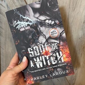 Soul of a Witch by Harley Laroux - Dark Romance Paperback (Black, Red, Orange)